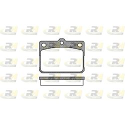 Stabdžių trinkelių rinkinys, diskinis stabdys ROADHOUSE 2079.20