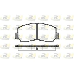 Stabdžių trinkelių rinkinys, diskinis stabdys ROADHOUSE 2094.40