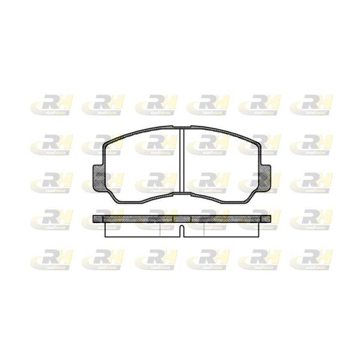 Stabdžių trinkelių rinkinys, diskinis stabdys ROADHOUSE 2094.40