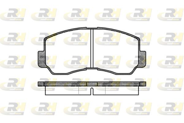 Stabdžių trinkelių rinkinys, diskinis stabdys ROADHOUSE 2094.40
