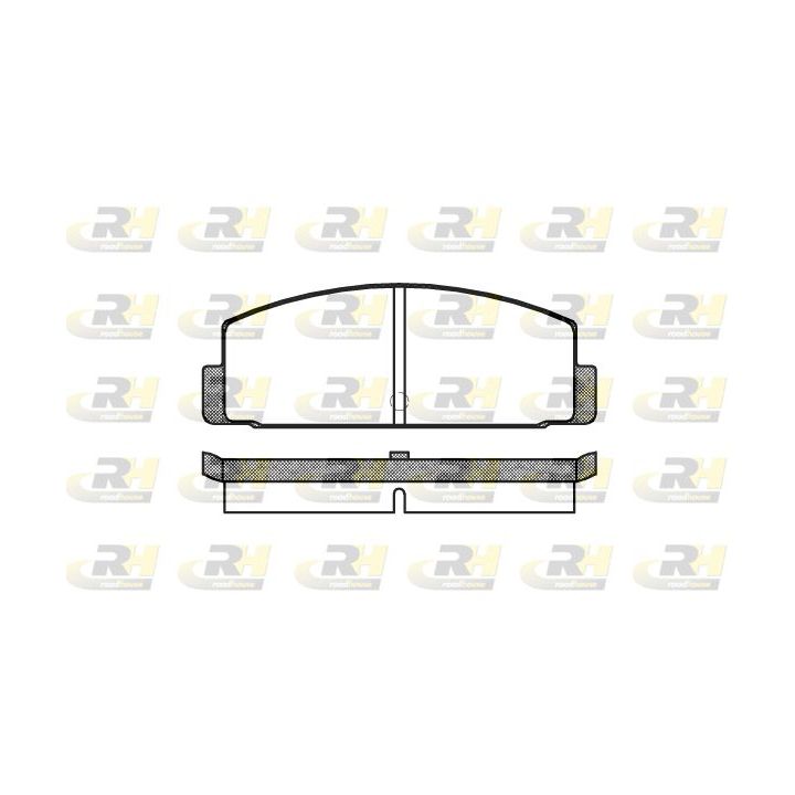 Stabdžių trinkelių rinkinys, diskinis stabdys ROADHOUSE 2100.00