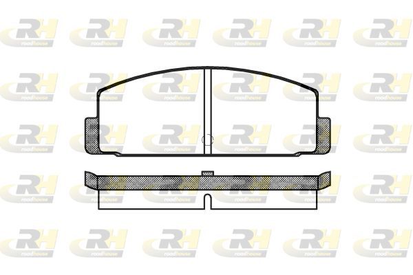 Stabdžių trinkelių rinkinys, diskinis stabdys ROADHOUSE 2100.00