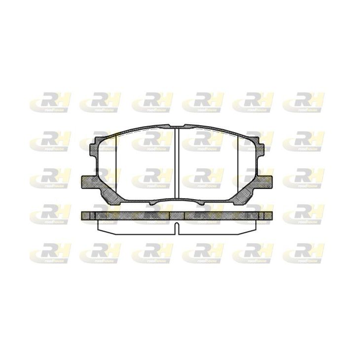 Stabdžių trinkelių rinkinys, diskinis stabdys ROADHOUSE 21039.00