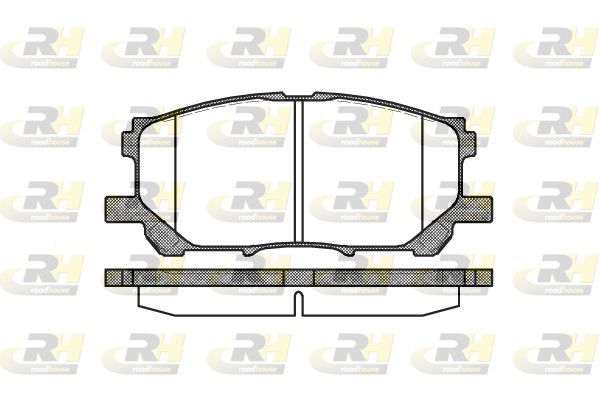 Stabdžių trinkelių rinkinys, diskinis stabdys ROADHOUSE 21039.00