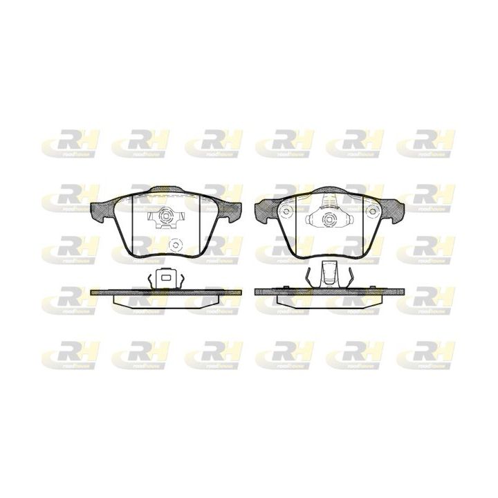 Stabdžių trinkelių rinkinys, diskinis stabdys ROADHOUSE 21043.00