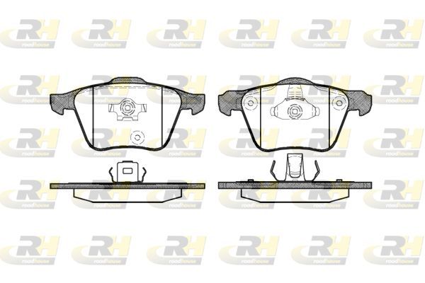 Stabdžių trinkelių rinkinys, diskinis stabdys ROADHOUSE 21043.00