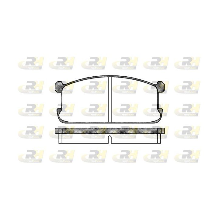 Stabdžių trinkelių rinkinys, diskinis stabdys ROADHOUSE 2106.00