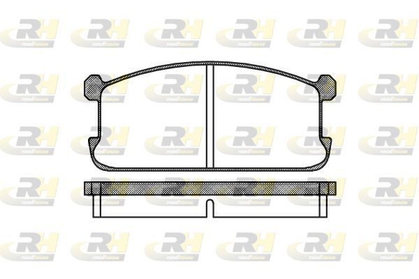 Stabdžių trinkelių rinkinys, diskinis stabdys ROADHOUSE 2106.00