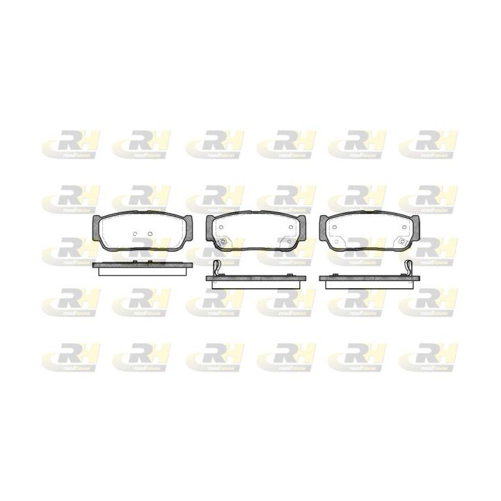 Stabdžių trinkelių rinkinys, diskinis stabdys ROADHOUSE 21063.02