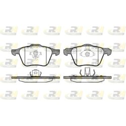 Stabdžių trinkelių rinkinys, diskinis stabdys ROADHOUSE 21070.00