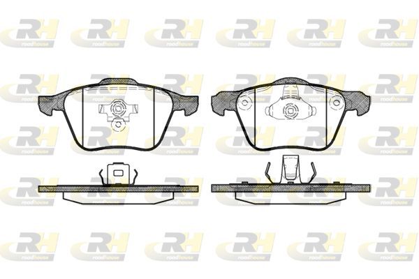 Stabdžių trinkelių rinkinys, diskinis stabdys ROADHOUSE 21070.00