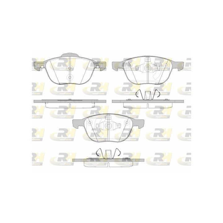 Stabdžių trinkelių rinkinys, diskinis stabdys ROADHOUSE 21082.15