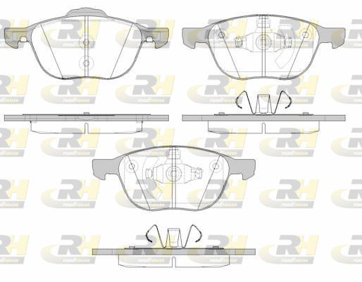Stabdžių trinkelių rinkinys, diskinis stabdys ROADHOUSE 21082.15