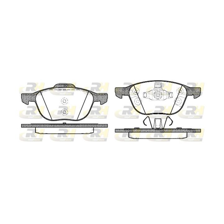 Stabdžių trinkelių rinkinys, diskinis stabdys ROADHOUSE 21082.30