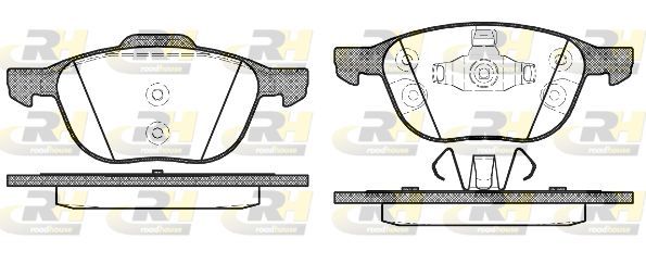 Stabdžių trinkelių rinkinys, diskinis stabdys ROADHOUSE 21082.30