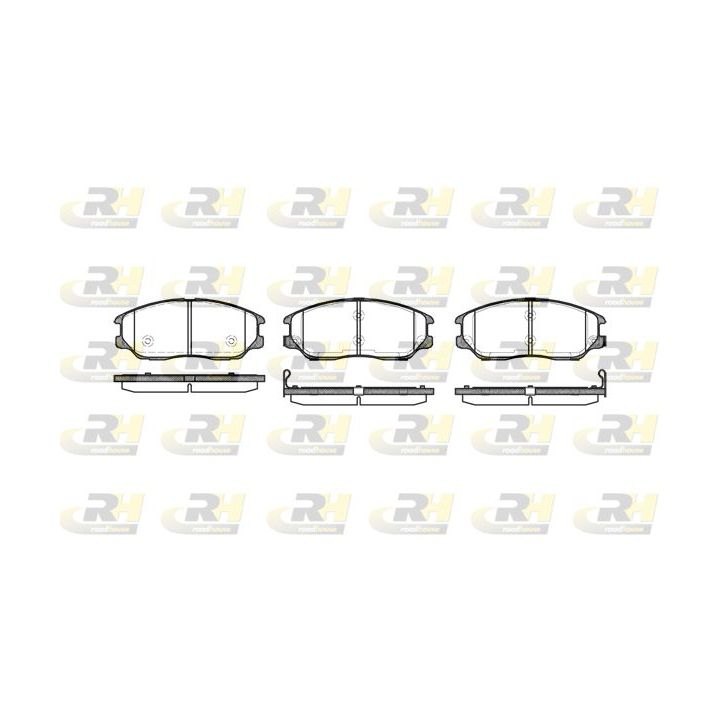 Stabdžių trinkelių rinkinys, diskinis stabdys ROADHOUSE 21085.02