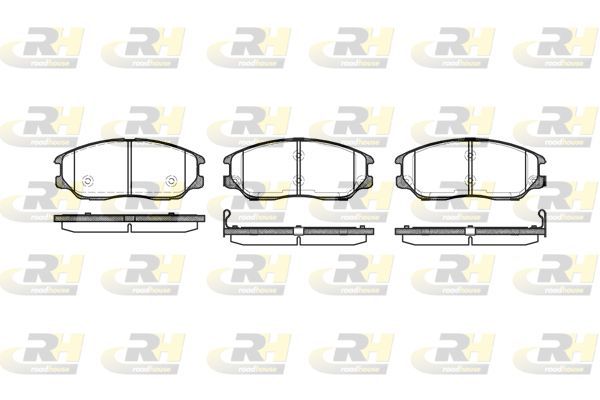 Stabdžių trinkelių rinkinys, diskinis stabdys ROADHOUSE 21085.02
