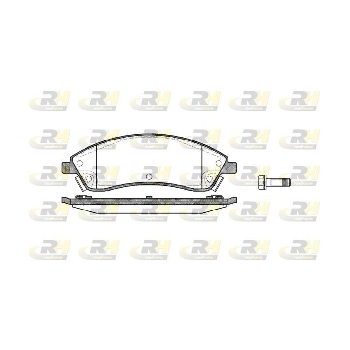 Stabdžių trinkelių rinkinys, diskinis stabdys ROADHOUSE 21086.08