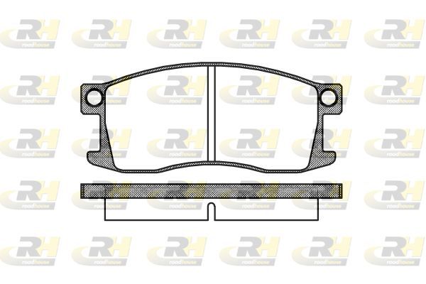 Stabdžių trinkelių rinkinys, diskinis stabdys ROADHOUSE 2110.00