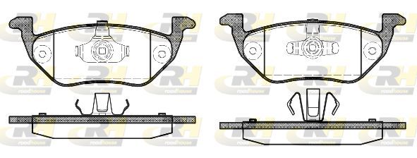 Stabdžių trinkelių rinkinys, diskinis stabdys ROADHOUSE 21125.00