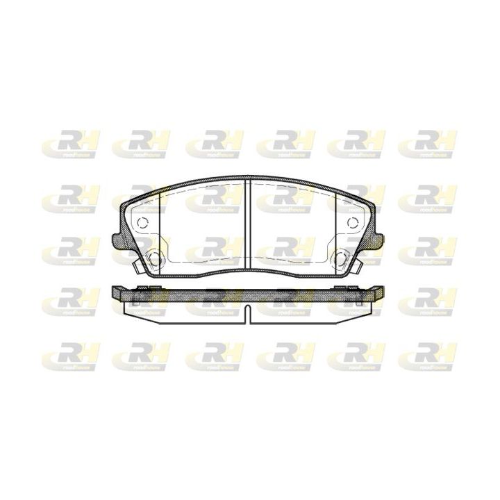 Stabdžių trinkelių rinkinys, diskinis stabdys ROADHOUSE 21126.08