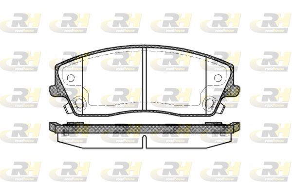 Stabdžių trinkelių rinkinys, diskinis stabdys ROADHOUSE 21126.08