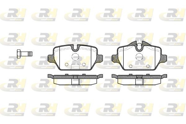 Stabdžių trinkelių rinkinys, diskinis stabdys ROADHOUSE 21132.00