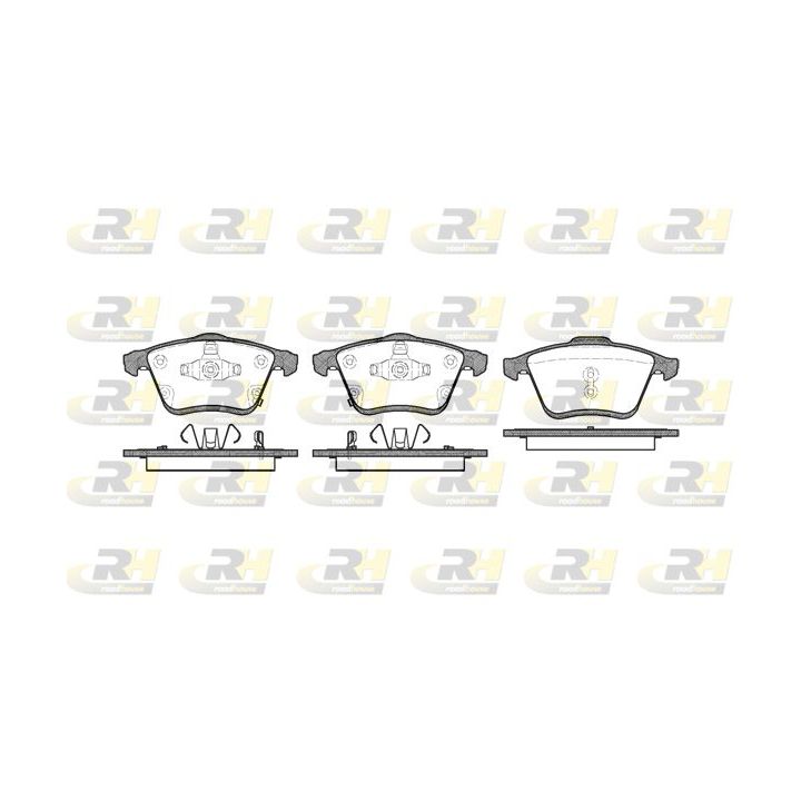 Stabdžių trinkelių rinkinys, diskinis stabdys ROADHOUSE 21182.02