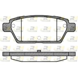 Stabdžių trinkelių rinkinys, diskinis stabdys ROADHOUSE 21195.10