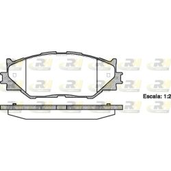 Stabdžių trinkelių rinkinys, diskinis stabdys ROADHOUSE 21201.00