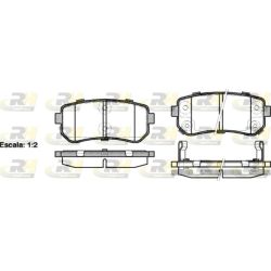 Stabdžių trinkelių rinkinys, diskinis stabdys ROADHOUSE 21209.02