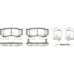 Stabdžių trinkelių rinkinys, diskinis stabdys ROADHOUSE 21239.02