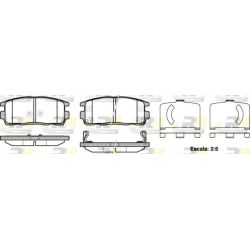 Stabdžių trinkelių rinkinys, diskinis stabdys ROADHOUSE 21260.12