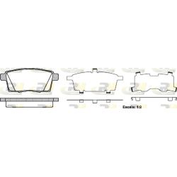 Stabdžių trinkelių rinkinys, diskinis stabdys ROADHOUSE 21268.00