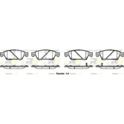 Stabdžių trinkelių rinkinys, diskinis stabdys ROADHOUSE 21273.02