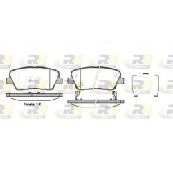 Stabdžių trinkelių rinkinys, diskinis stabdys ROADHOUSE 21274.02