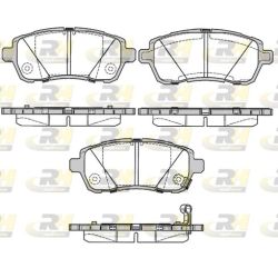 Stabdžių trinkelių rinkinys, diskinis stabdys ROADHOUSE 21281.11