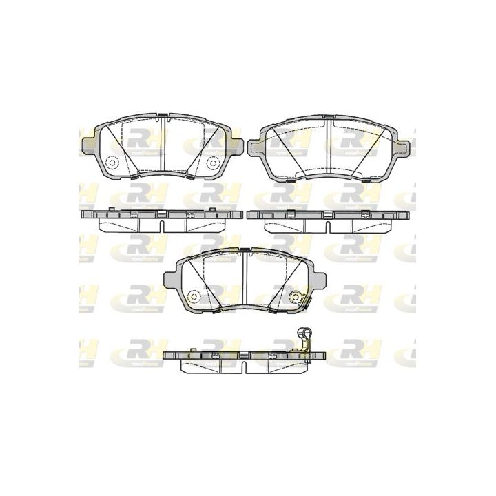 Stabdžių trinkelių rinkinys, diskinis stabdys ROADHOUSE 21281.11