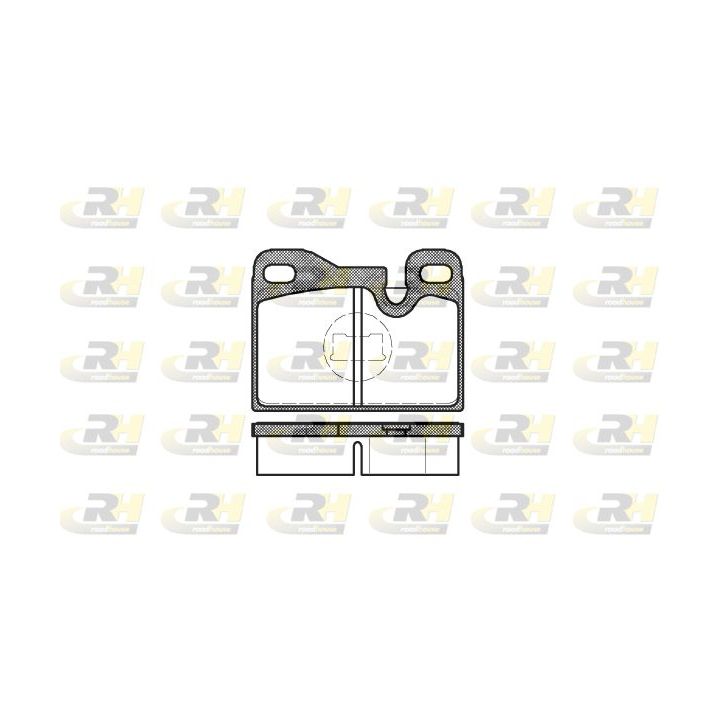 Stabdžių trinkelių rinkinys, diskinis stabdys ROADHOUSE 2130.00