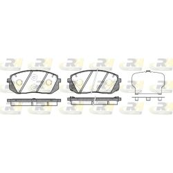 Stabdžių trinkelių rinkinys, diskinis stabdys ROADHOUSE 21302.22