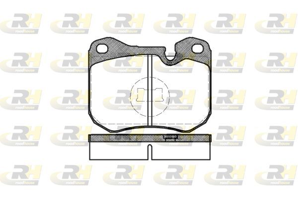 Stabdžių trinkelių rinkinys, diskinis stabdys ROADHOUSE 2131.00