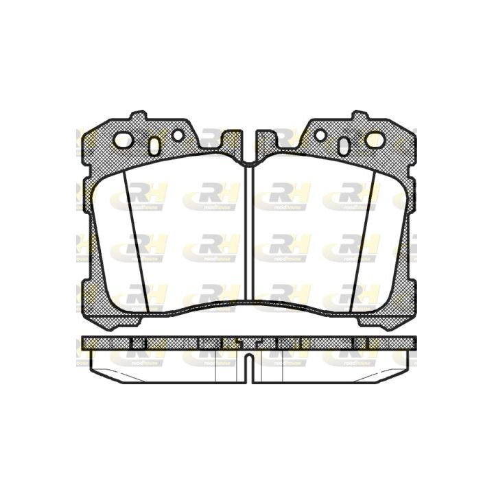 Stabdžių trinkelių rinkinys, diskinis stabdys ROADHOUSE 21320.00
