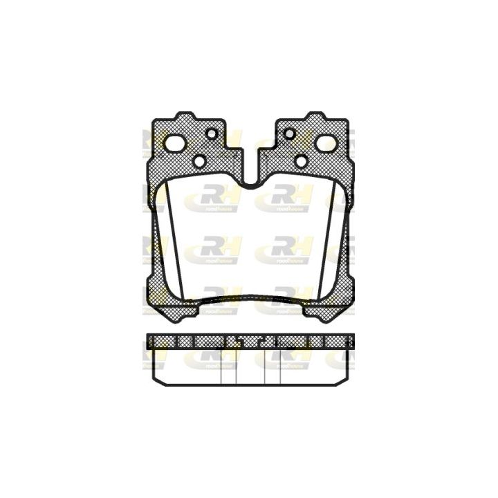 Stabdžių trinkelių rinkinys, diskinis stabdys ROADHOUSE 21321.00