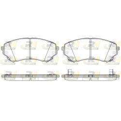 Stabdžių trinkelių rinkinys, diskinis stabdys ROADHOUSE 21331.04