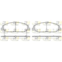 Stabdžių trinkelių rinkinys, diskinis stabdys ROADHOUSE 21334.02