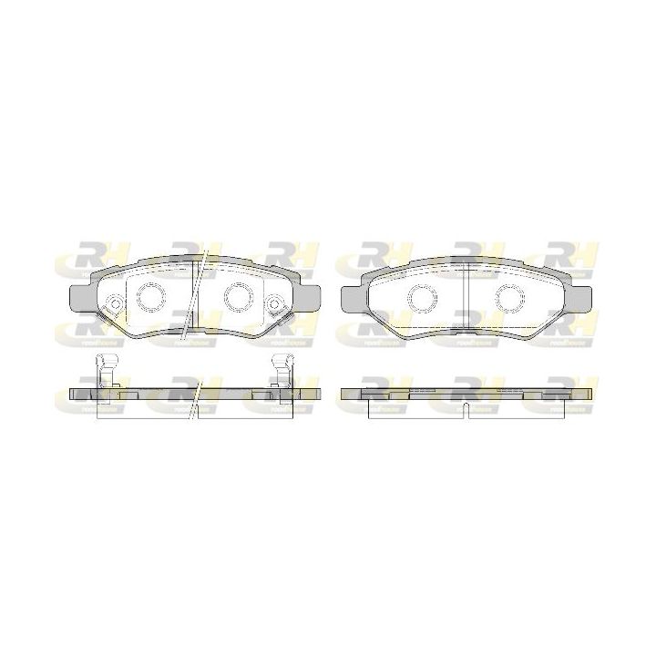 Stabdžių trinkelių rinkinys, diskinis stabdys ROADHOUSE 21335.02