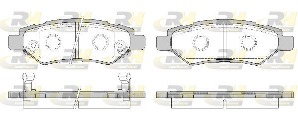 Stabdžių trinkelių rinkinys, diskinis stabdys ROADHOUSE 21335.02