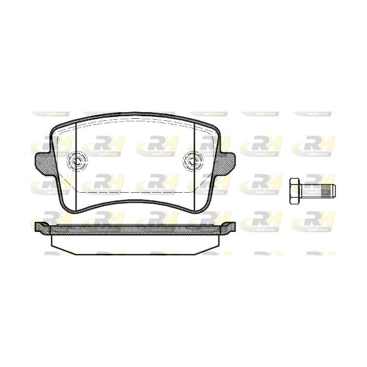 Stabdžių trinkelių rinkinys, diskinis stabdys ROADHOUSE 21343.00 ( ! )