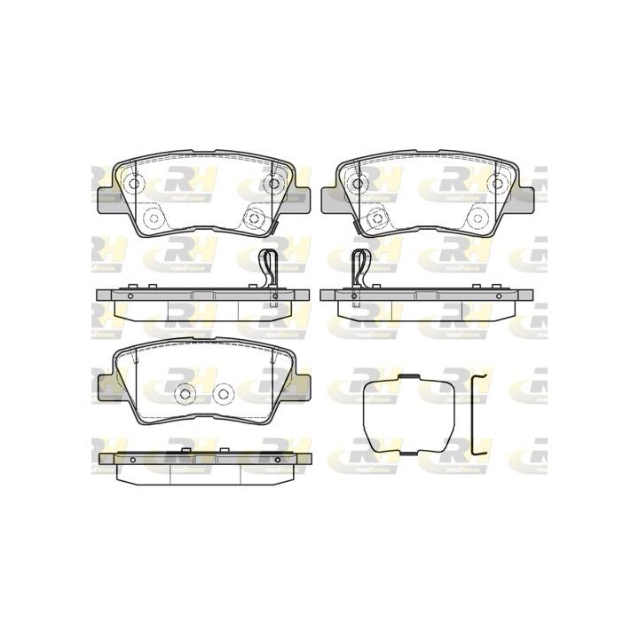 Stabdžių trinkelių rinkinys, diskinis stabdys ROADHOUSE 21362.30