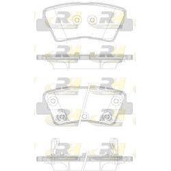 Stabdžių trinkelių rinkinys, diskinis stabdys ROADHOUSE 21362.42